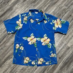Vintage 70s Made in Hawaii Aloha Shirt L